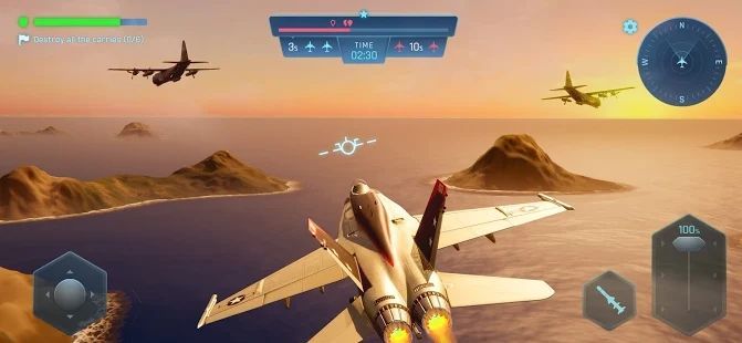 开飞机打仗手机游戏-挑战空战极限，驾驶战机冲破敌阵